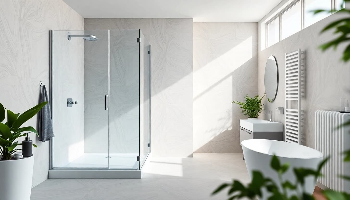 Gestalten Sie Ihr Badezimmer mit modernen Sonni Sanitär Produkten, eleganten Fliesen und stilvollen Accessoires.