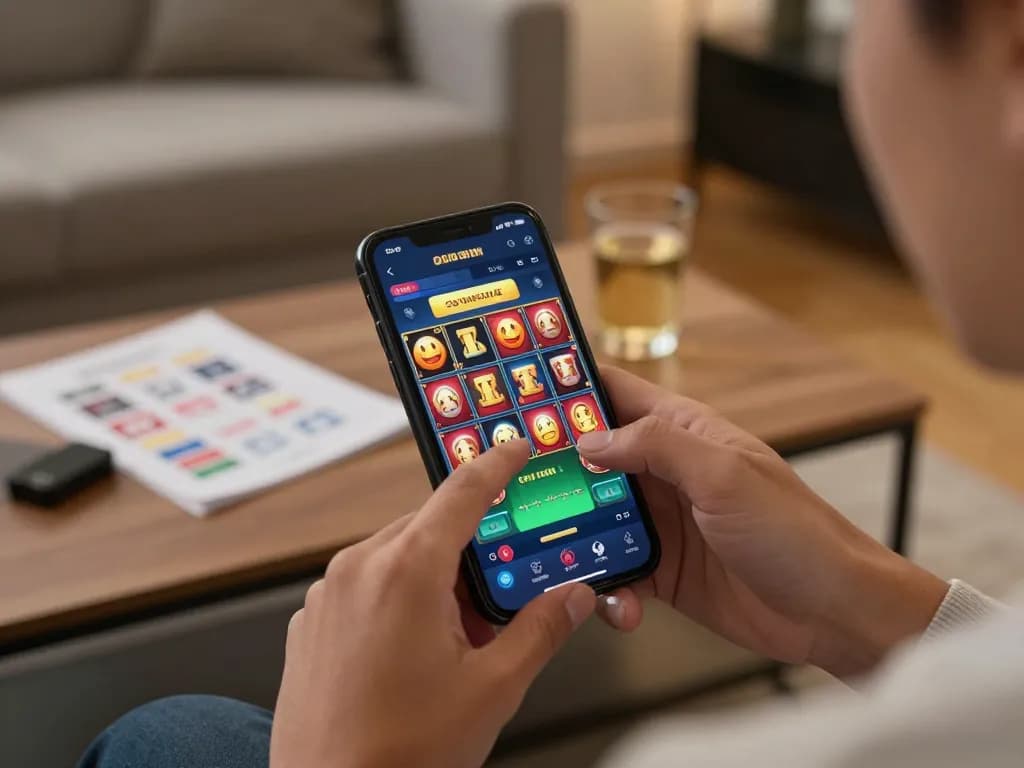 Engaging in gameplay with download apk slot bet 50 perak on mobile device for strategic betting.