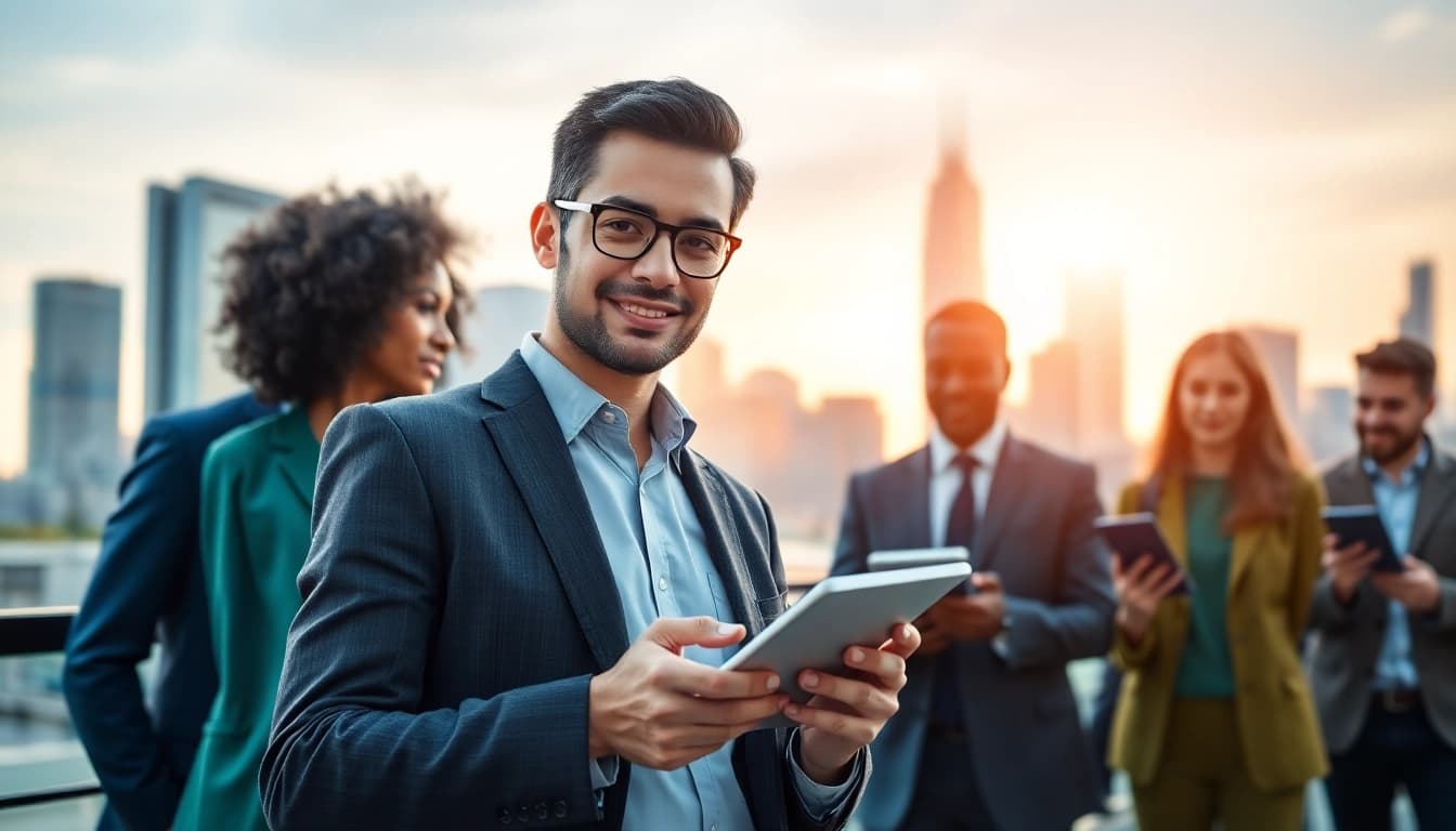 Engaging business negotiations representing BizTrader as a leading marketplace.