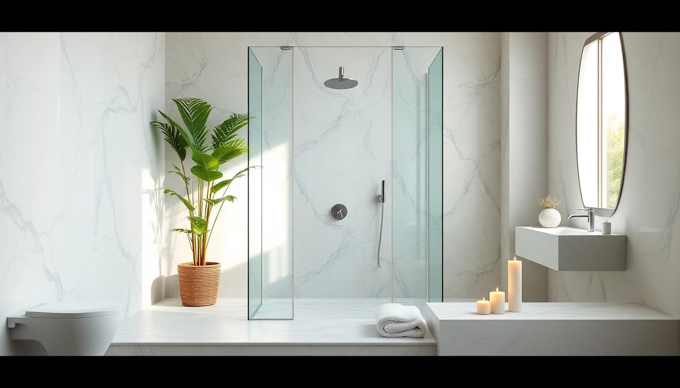 Experience elegant showers Australia showcased in a luxurious bathroom with modern design features.