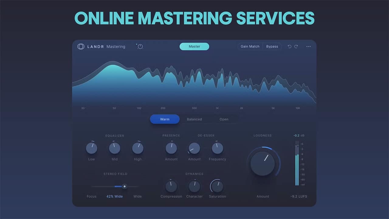 Online Audio Mastering for High-Quality Music Output
