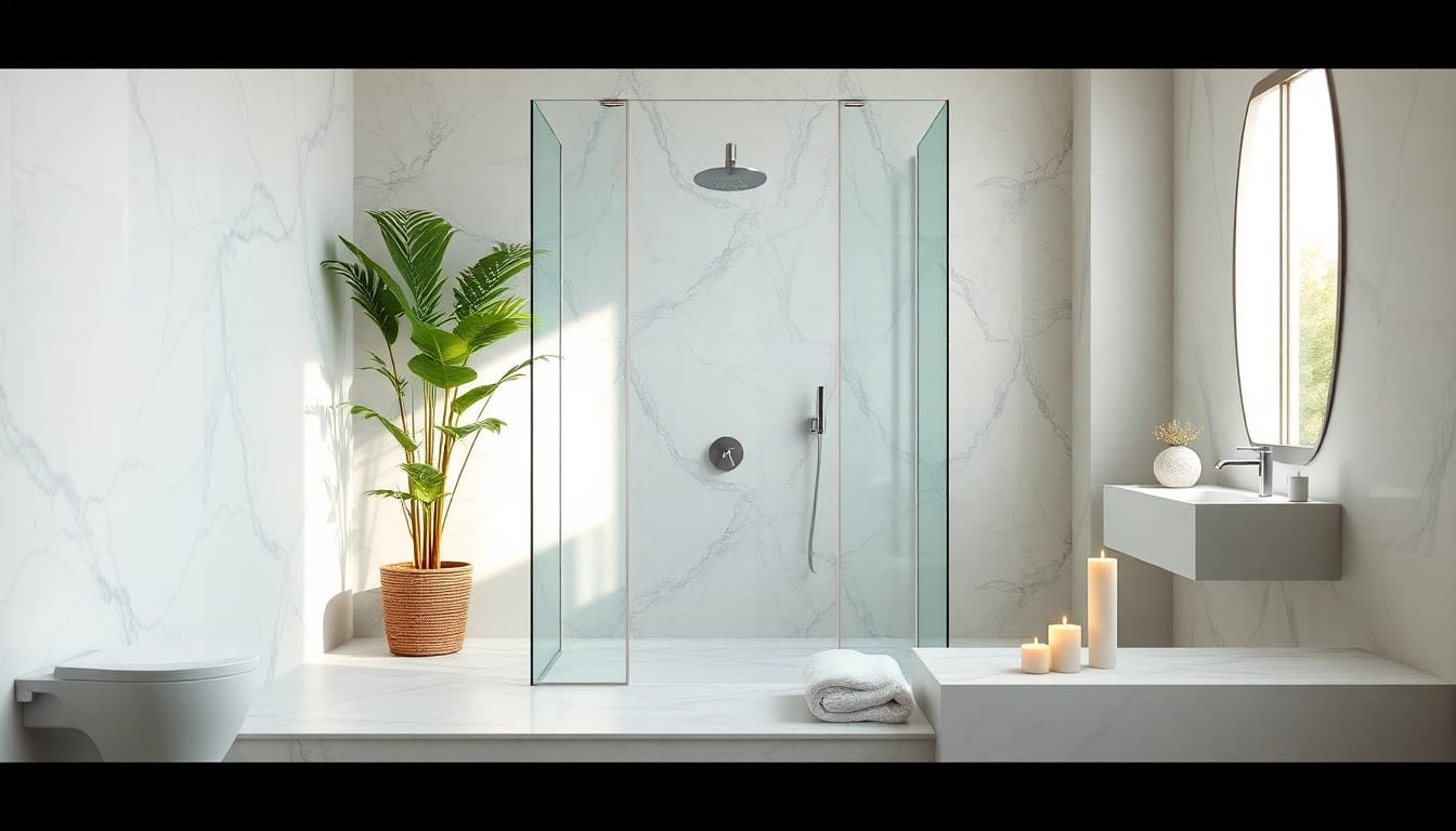 Experience elegant showers Australia showcased in a luxurious bathroom with modern design features.