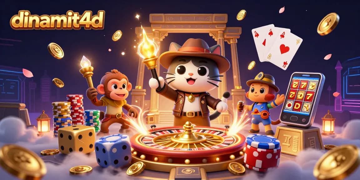 Engage with dinamit4d adventure featuring a cat archaeologist unearthing casino treasures.