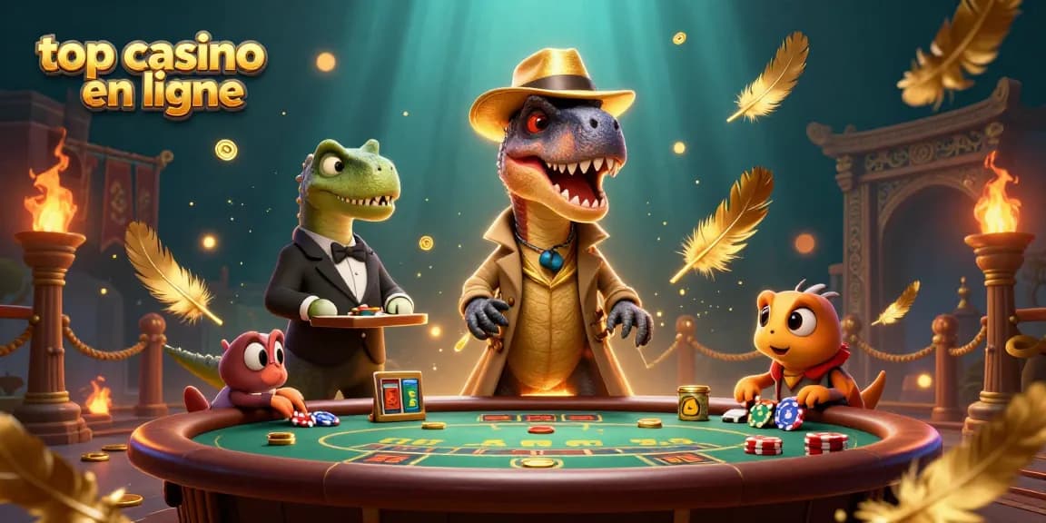 Jouez dans un top casino en ligne avec des personnages colorés au blackjack, jetons et animations dynamiques.