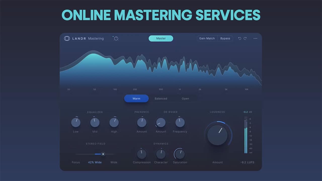 Online Audio Mastering for High-Quality Music Output