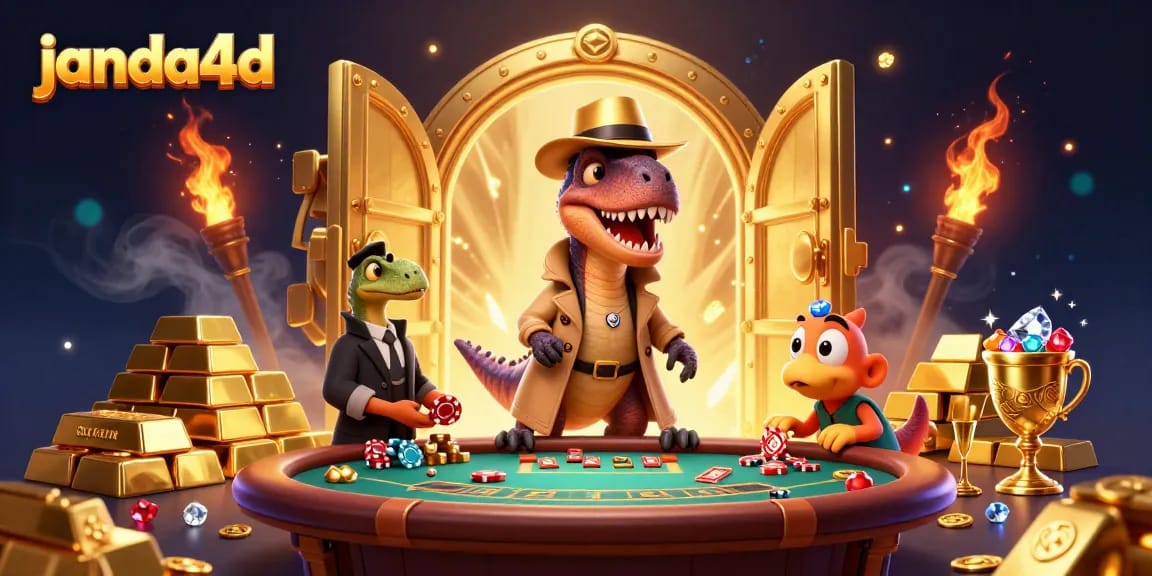 JANDA4D menyajikan permainan slot gacor secara menggembirakan, dengan karakter unik di meja blackjack.