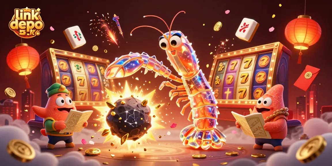 Spin and win with link depo 5k through dynamic 3D casino elements and vibrant characters.