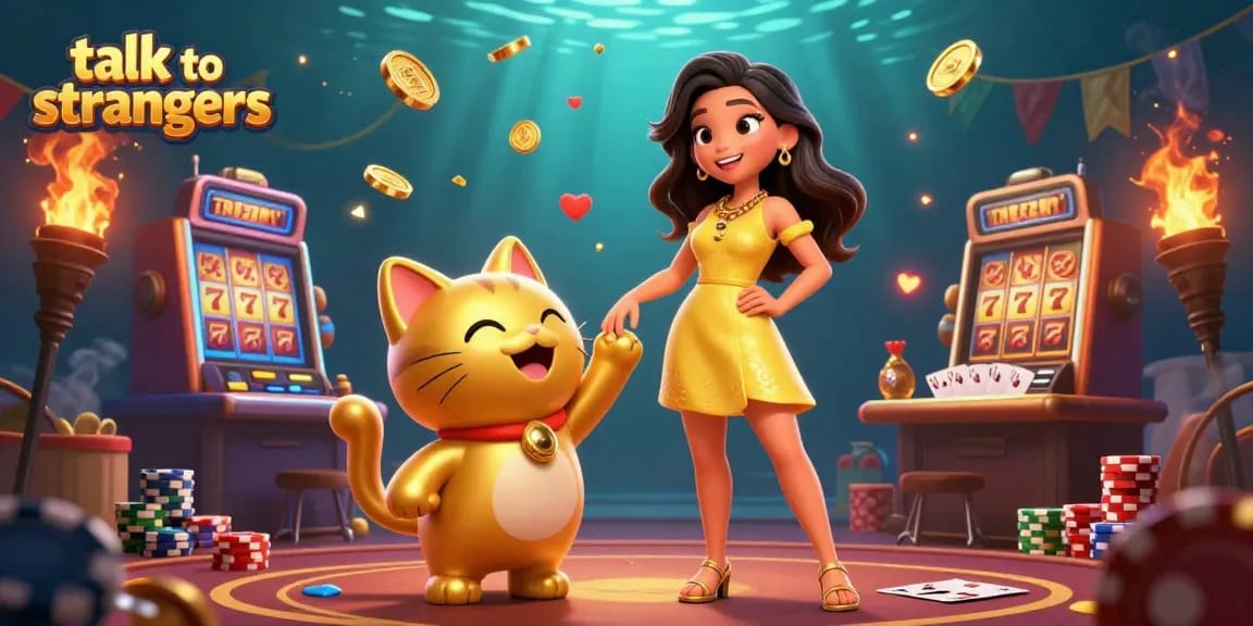 Engage with real players as you talk to strangers in dynamic casino-themed interactions.