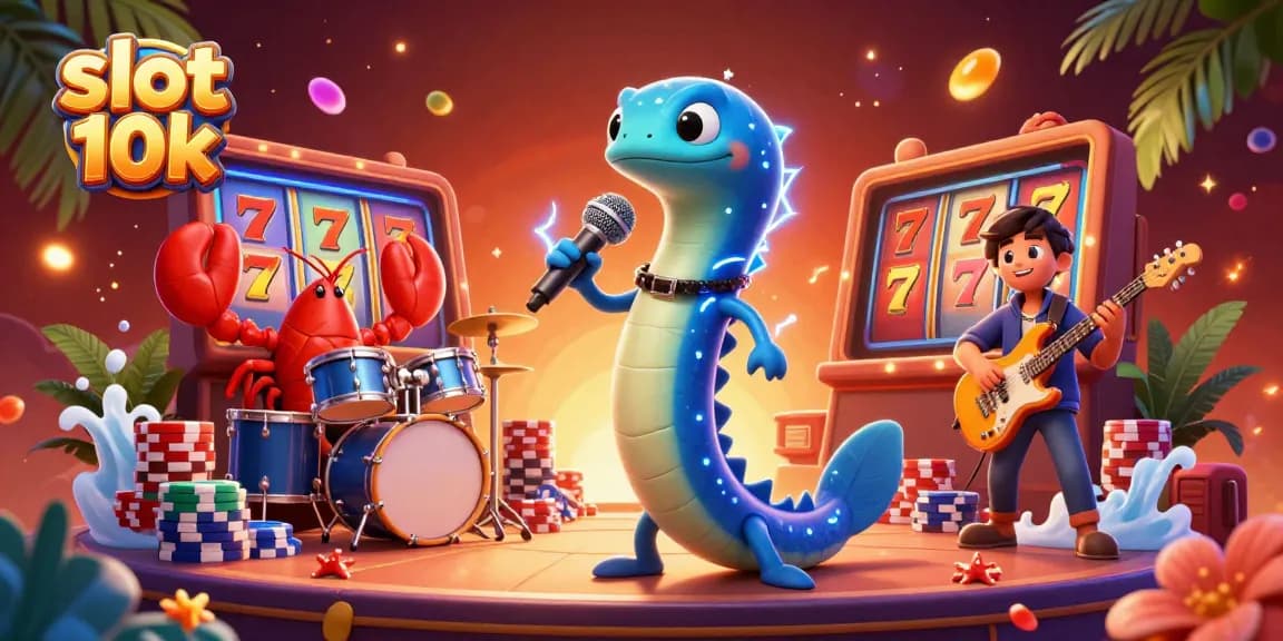 Experience thrilling action in slot 10k with vibrant characters and dynamic game elements at an underwater casino.
