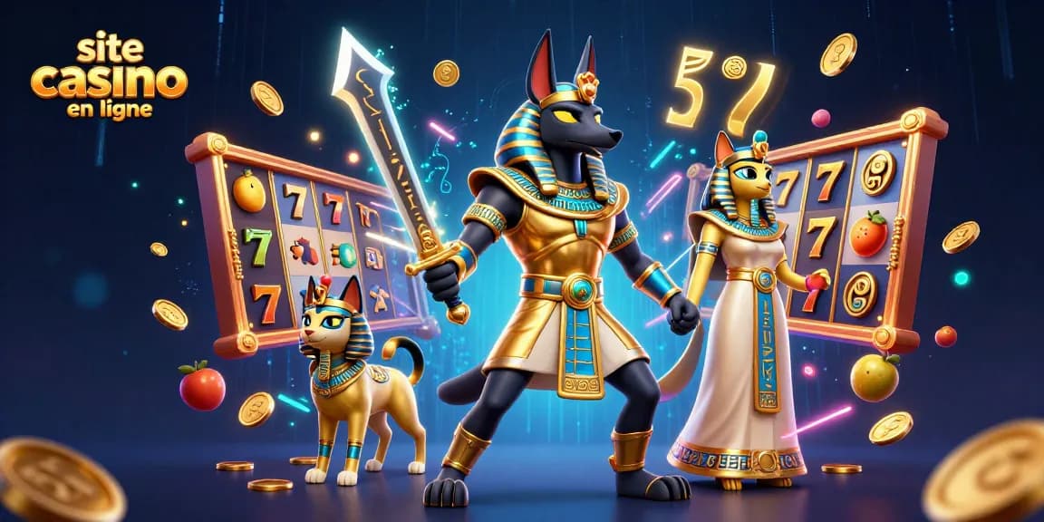 Jouez sur un site casino en ligne avec notre guerrier Anubis et chance aux machines à sous.