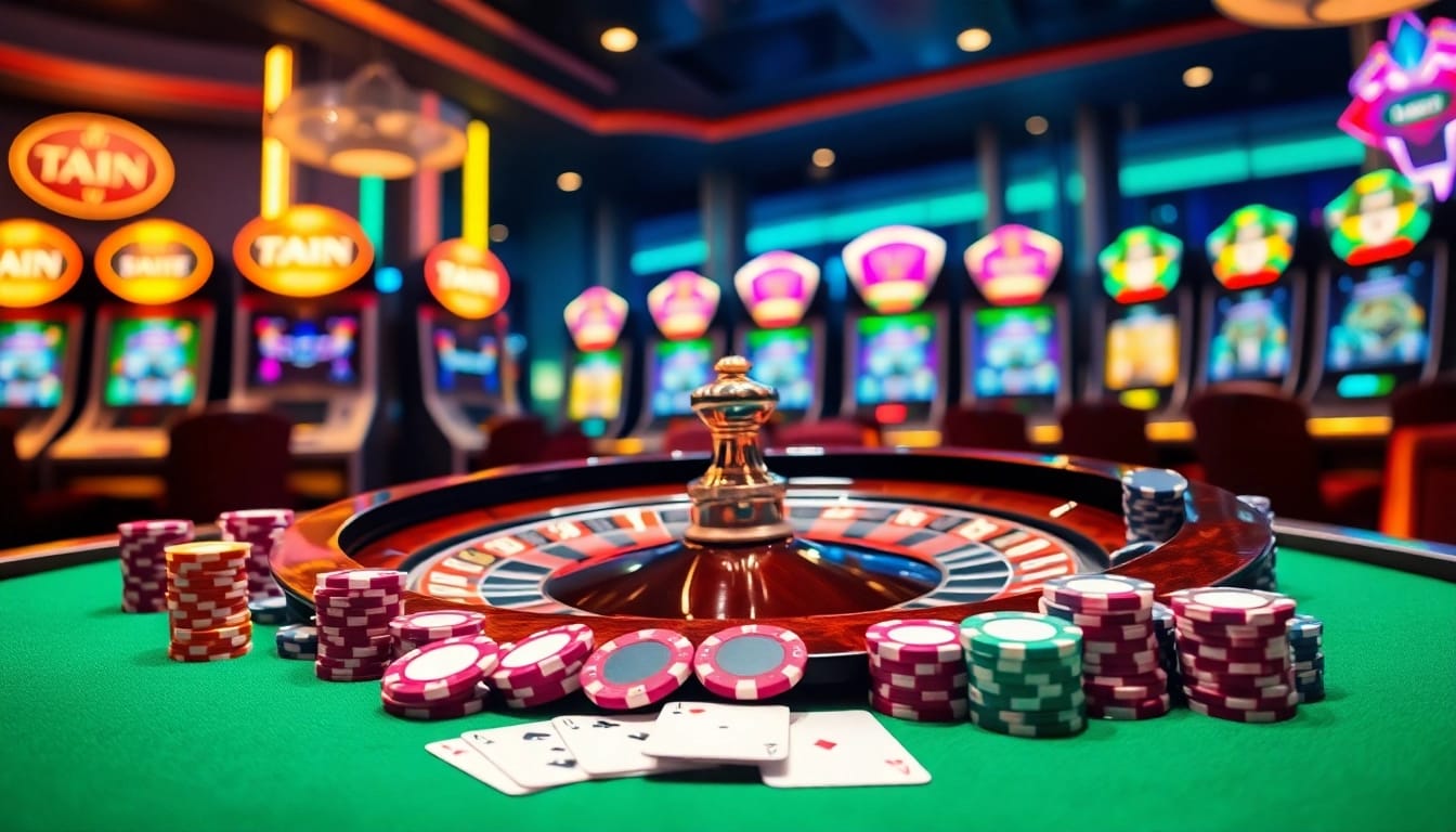 Experience the thrill of live scores and betting with 7mcn in a vibrant casino setting.