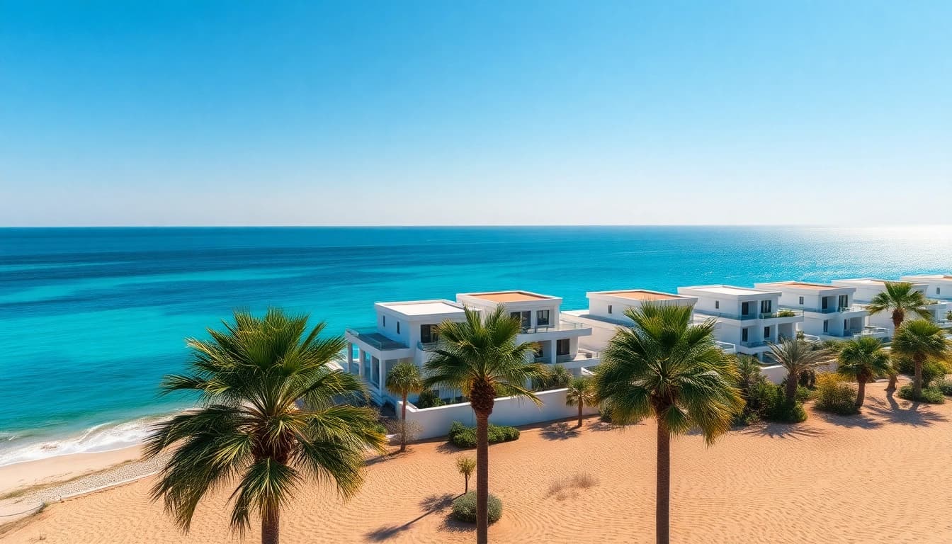 Explore a luxurious beachfront property for sale in Alanya with stunning architecture and ocean views.