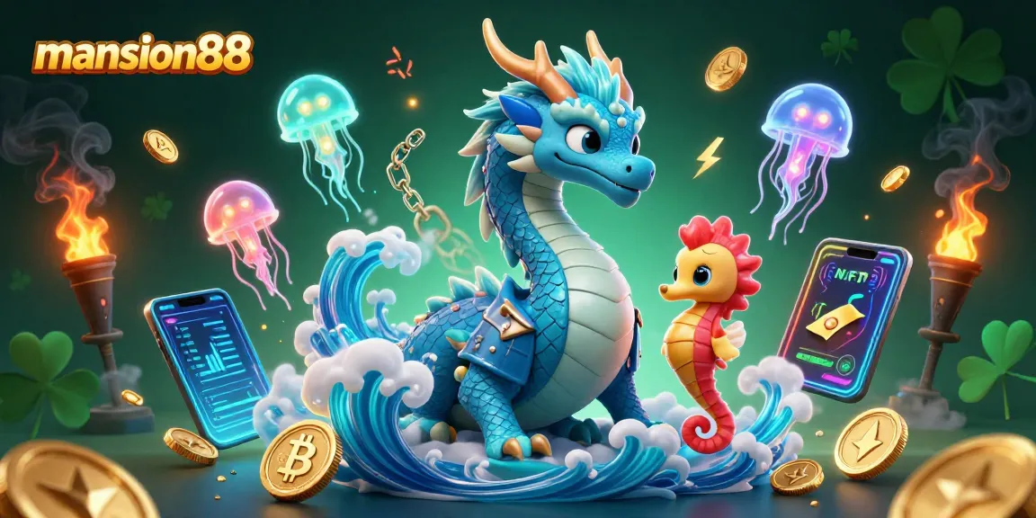 Experience thrilling bets at mansion88 with dynamic characters and glowing casino elements.