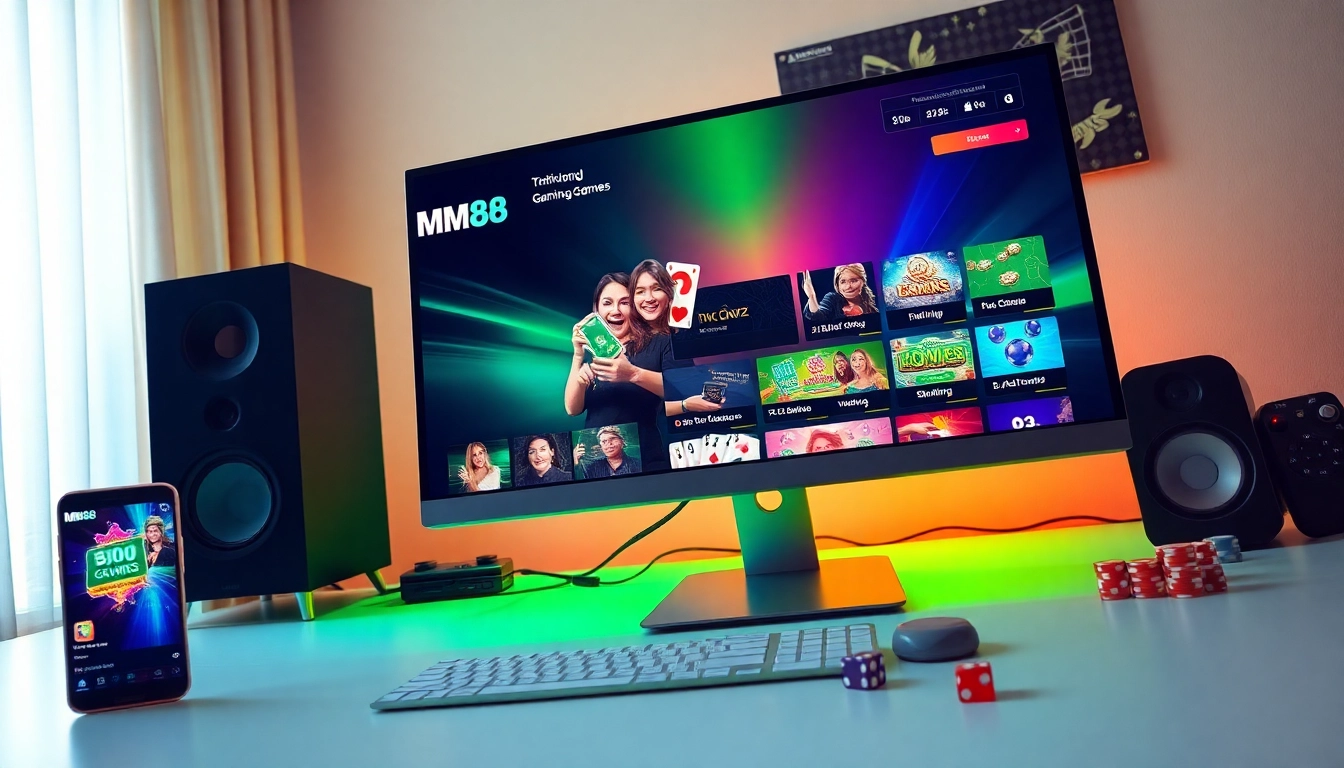 Engaging online gaming experience at https://mm88.agency/ showcasing diverse games and user-friendly interface.