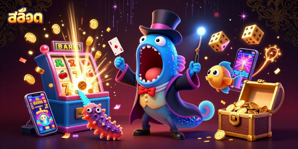 Engage with สล็อต gameplay featuring a 3D gulper eel magician and anglerfish. Experience rich casino excitement!