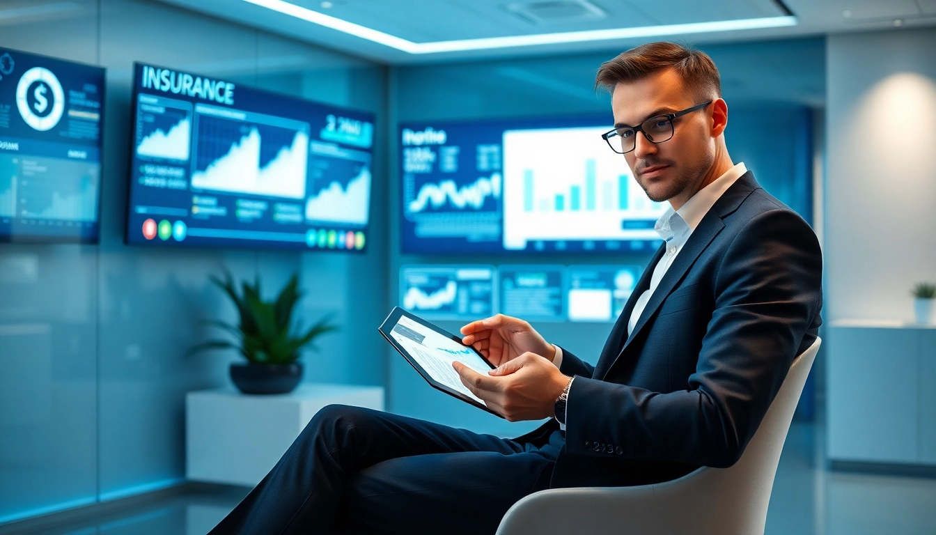 Professional financial advisor with insurance and data analytics in a modern office for 79king's industry focus in 2025