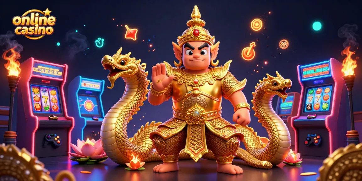 Experience the excitement of an online casino with vibrant characters and colorful gaming elements.