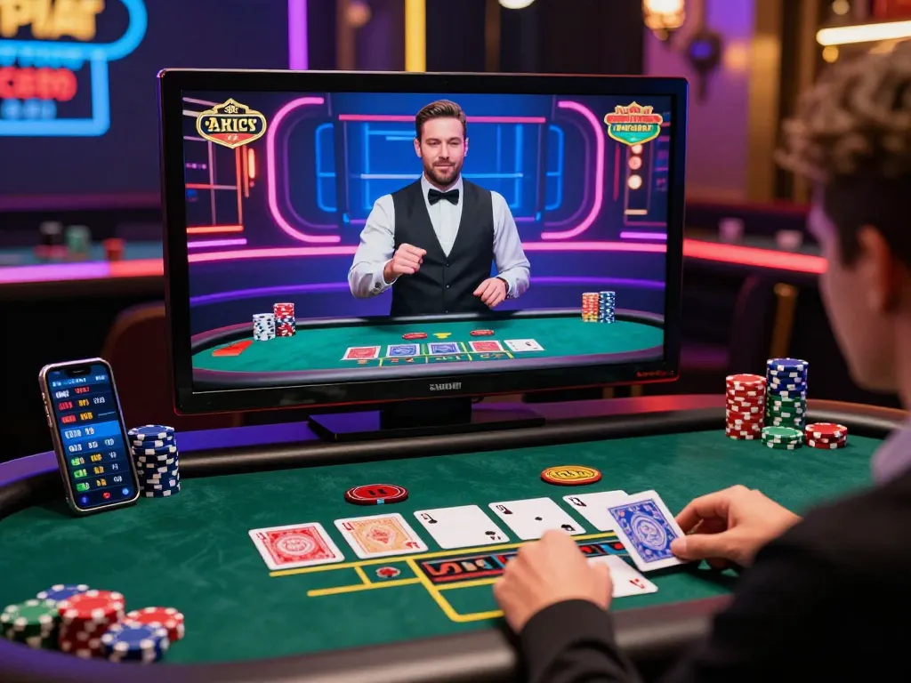 Engaging online baccarat gaming experience showcasing vibrant atmosphere and real dealer interaction.