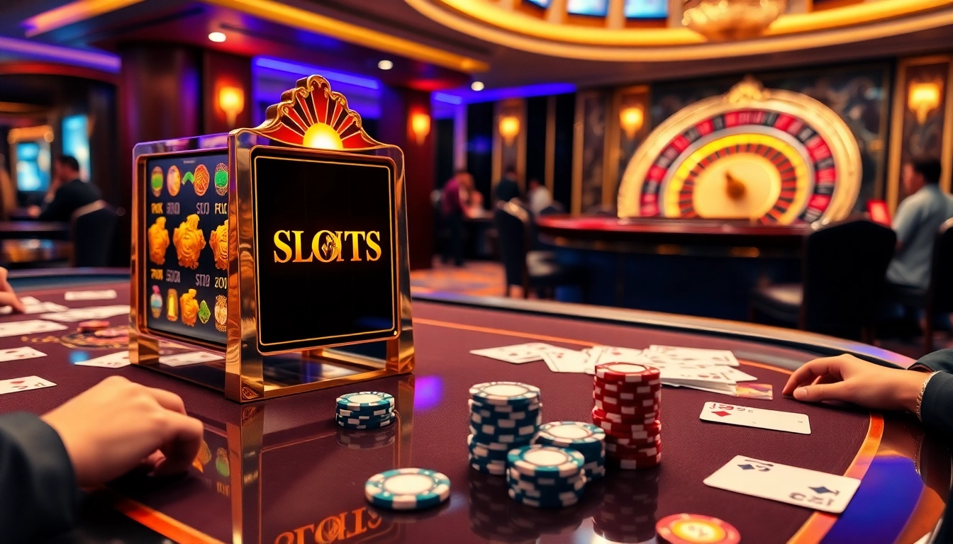 Play a winning pragmatic slot game in a vibrant casino setting.