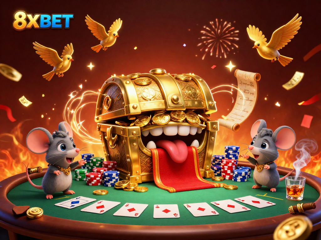 Bet on 8XBET and discover riches in a vibrant, dynamic casino scene filled with treasures and excitement.