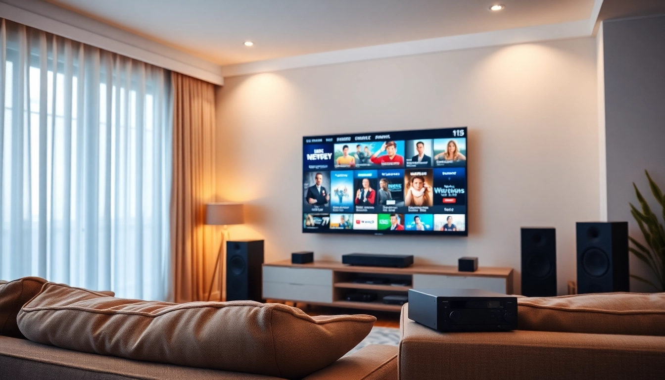 Transforming home entertainment with iptv premium on a sleek television setup