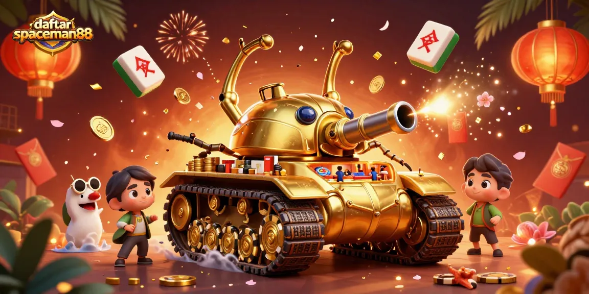 Engage in thrilling gaming at daftar spaceman88 with this vibrant casino-themed illustration.