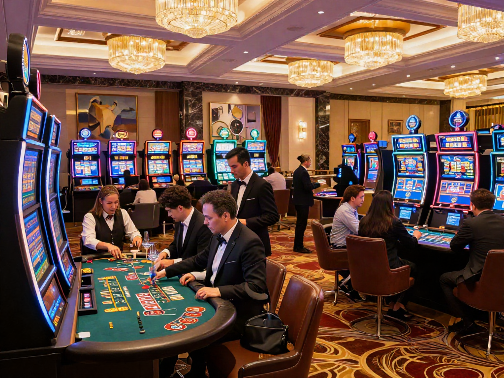 Pengalaman bermain luxury12 di kasino dengan suasana mewah, permainan blackjack dan roulette.