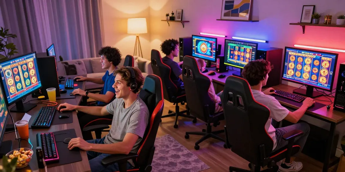 Players enjoying a thrilling slot gacor gaming session in a vibrant gaming environment.