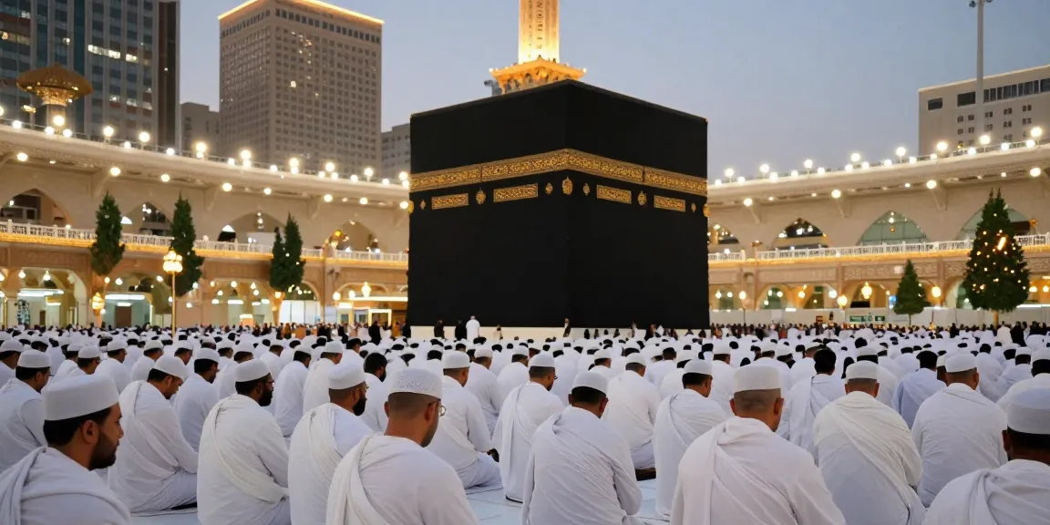 Umroh Itikaf at the sacred Masjid al-Haram during Ramadhan, a memorable travel experience.