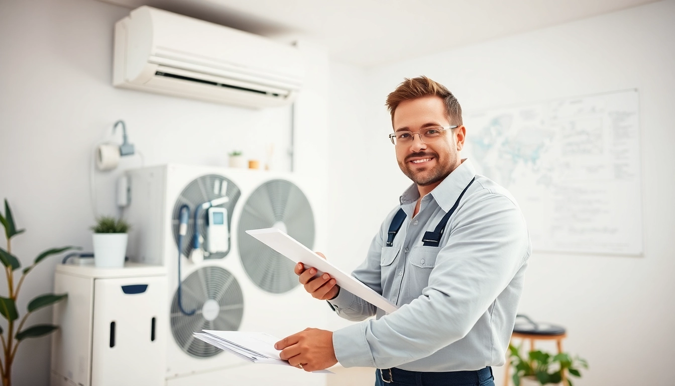 Enhancing energy-efficient HVAC systems through expert maintenance in a modern home.