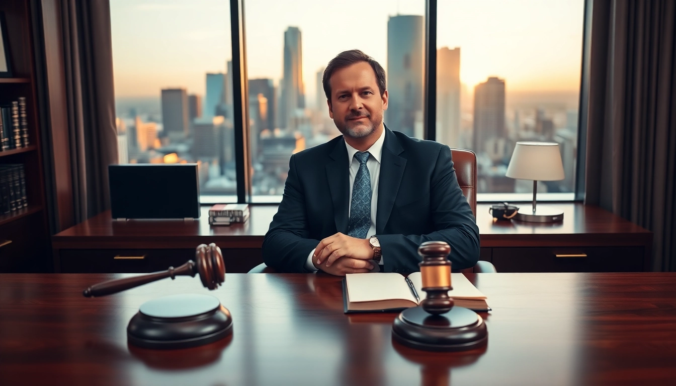 Engaging Houston Injury Attorney in a professional office, reflecting expertise and trust.