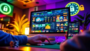 Experience excitement at https://whycazino.com with a modern online gambling interface showcasing various betting options and security features.