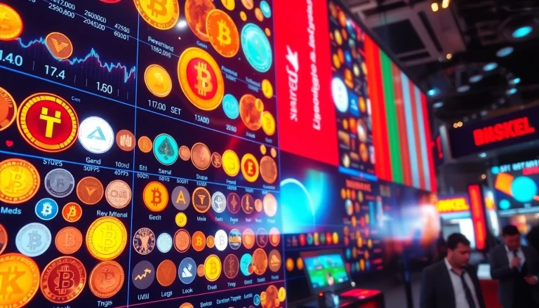 Discover the latest trending coins listing with dynamic visuals showcasing top digital assets.