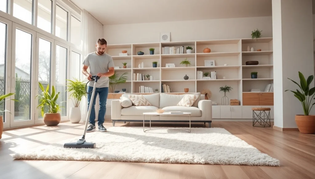 Transform your space with expert Cleaning Service in a modern home atmosphere.