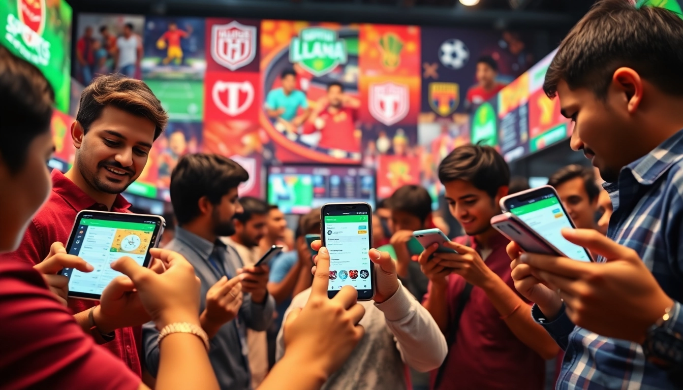 Engaged users exploring the best sports betting sites in India on mobile devices.