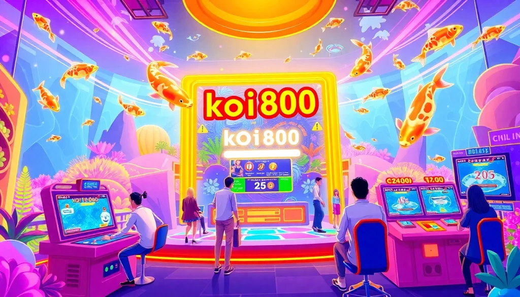 Asyiknya pengalaman bermain koi800 login game dengan pemain aktif di antarmuka yang hidup.