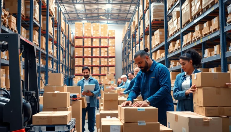 Streamline your logistics with 3PL services enhancing efficiency and productivity in a modern warehouse.