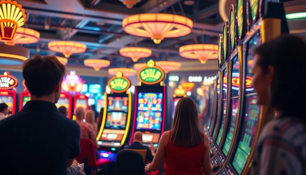 Menyaksikan permainan bukti4d alternatif slot di kasino yang ramai dan berkilau.