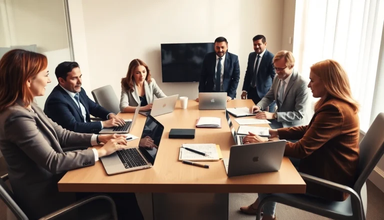 M&A & incorporation lawyers Gurgaon collaborating in a professional office setting, showcasing teamwork and legal expertise.