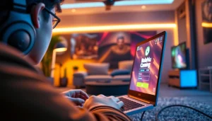 Masuk ke dalam bolahiu login game dengan antarmuka yang menarik dan pemain yang fokus.