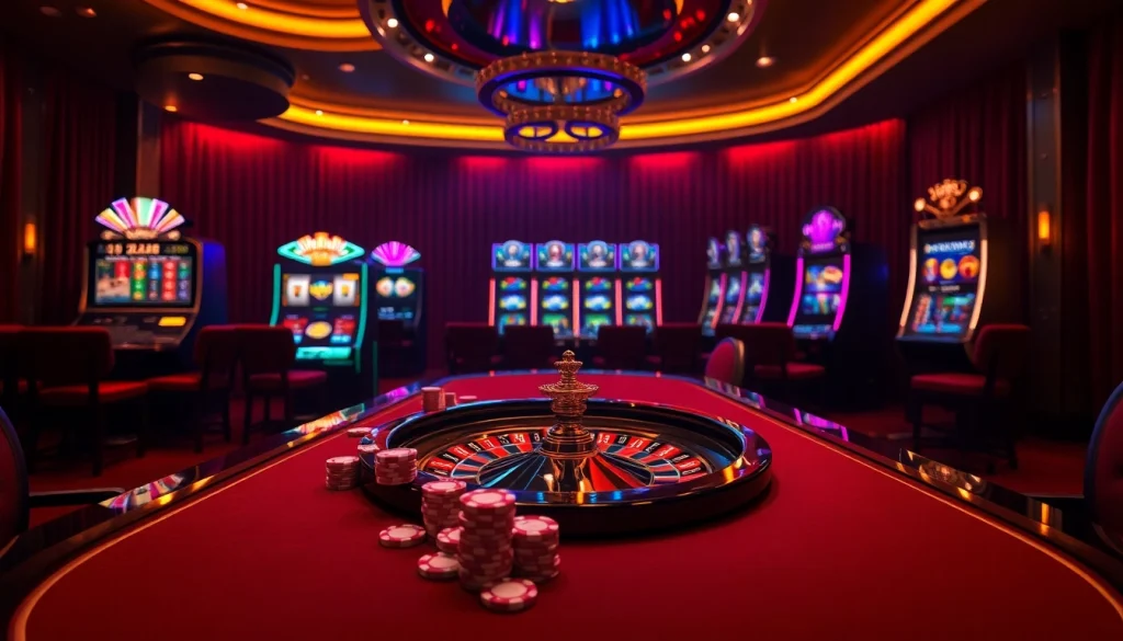 Experience thrilling gaming at https://xx88.pizza/ with luxurious casino tables and vibrant slot machines.