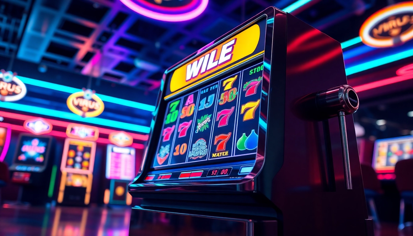 Masuk ke panggung permainan seru di virus4d login slot dengan mesin slot warna-warni yang cerah.