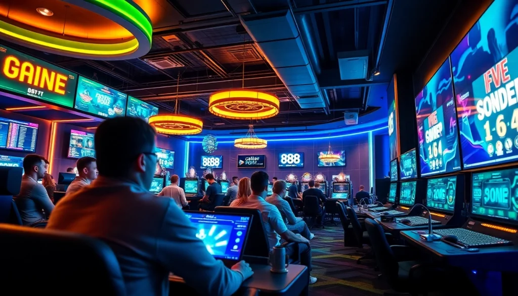 Exciting online gaming scene with 888new branding, showcasing sports betting and live casino.