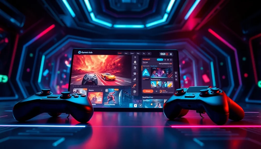 Menampilkan daftar ggsoft game dengan antarmuka interaktif yang modern dan berwarna cerah.