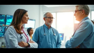 Healthcare professionals collaborating on the ADAPTABLE Aspirin Study research findings.