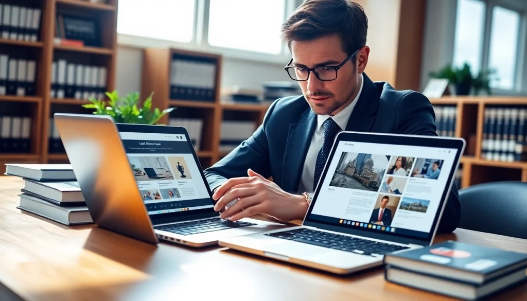 Enhancing online presence for law firms via https://www.websites.law through professional design.