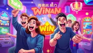 Exciting gaming experience at Tashan Win, players enjoying action-packed games with vibrant visuals.