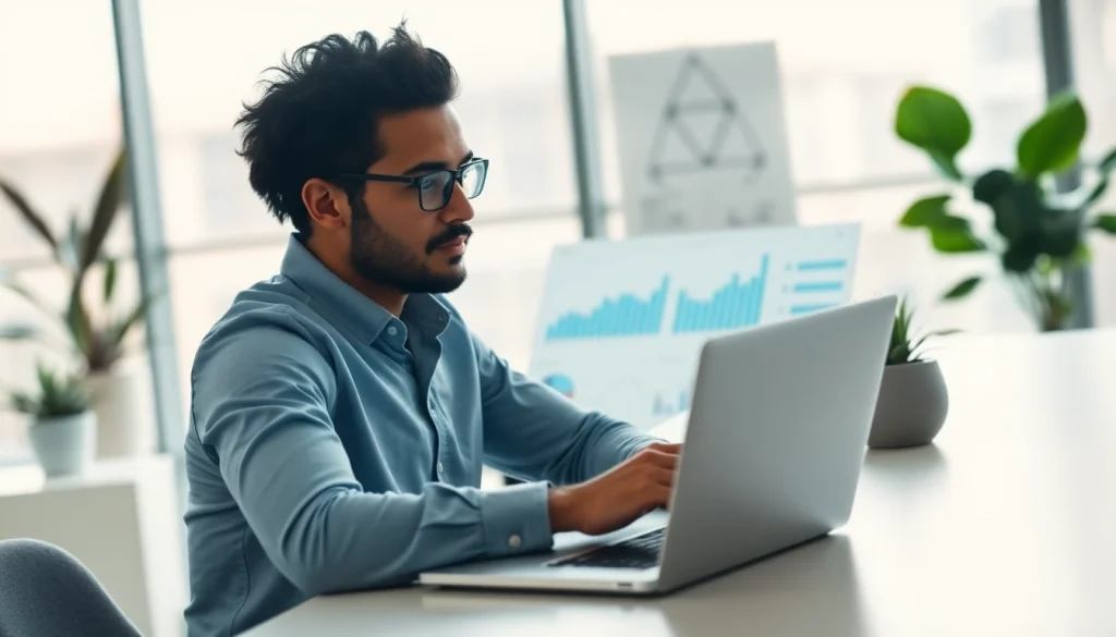 Analyze marketing strategies at https://fhpts.com with a professional in a modern office.