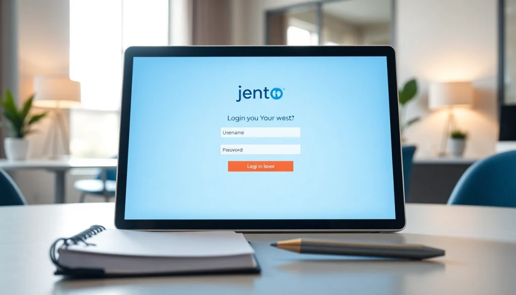 Masuk ke jentoto login dengan tampilan profesional dan menarik di perangkat digital.