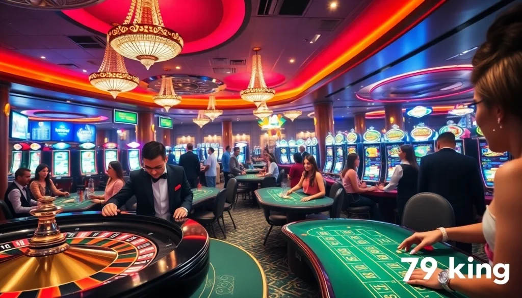 Players enjoying an exciting gaming experience at 79king casino with live games and vibrant atmosphere.